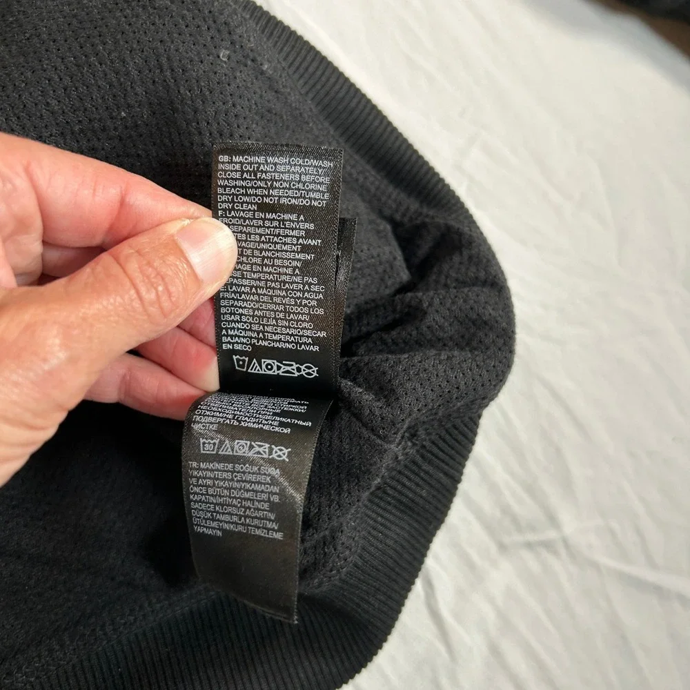 The North Face Mens XXL Black Sherpa Fleece 1/4 Zip Pullover Anorak Jacket